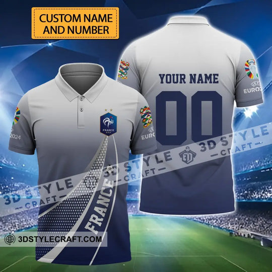 Unisex Shirt - Custom Name And Number Shirt, France National Team Shirt style option 1