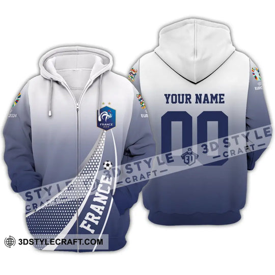 Unisex Shirt - Custom Name And Number Shirt, France National Team Shirt style option 3