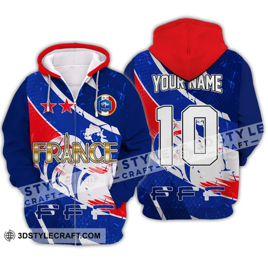 Unisex Shirt - Custom Name And Number Shirt, France National Team style option 2
