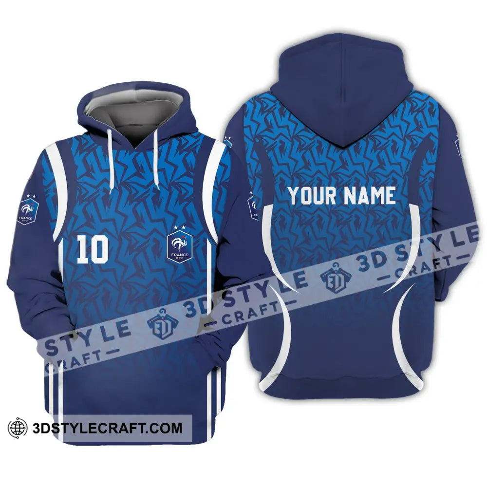 Unisex Shirt - Custom Name And Number France Team Lover Euro 2024 Hoodie / S T-Shirt