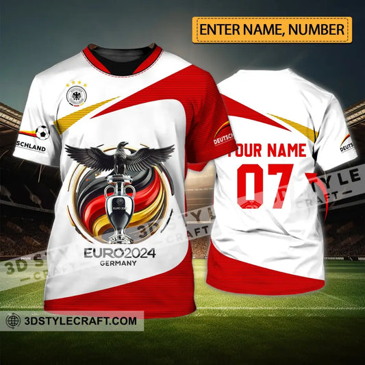 Unisex Shirt - Custom Name And Number Gemany Team Euro 2024 Cup T-Shirt