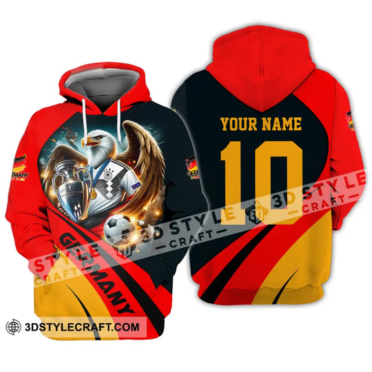Unisex Shirt - Custom Name And Number Germany Euro 2024 Flag Color Shirt National Team style option 4