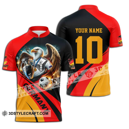 Unisex Shirt - Custom Name And Number Germany Euro 2024 Flag Color Shirt National Team style option 3