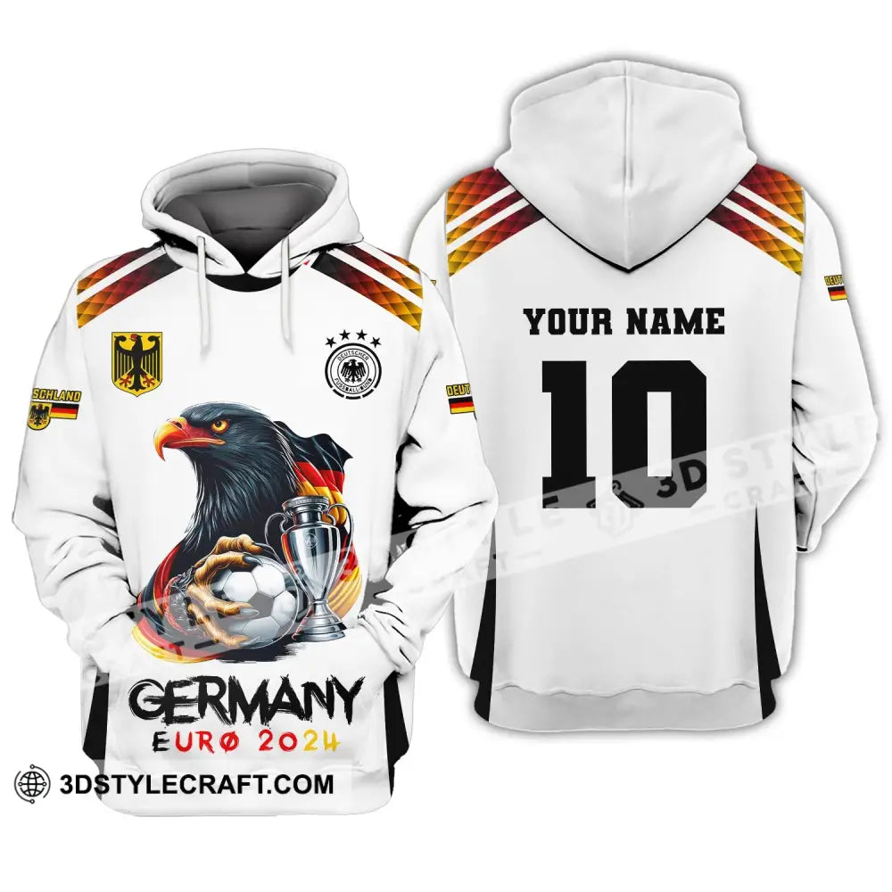 Unisex Shirt Custom Name And Number Germany Euro 2024 Football Polo Long Sleeve Hoodie / S T-Shirt