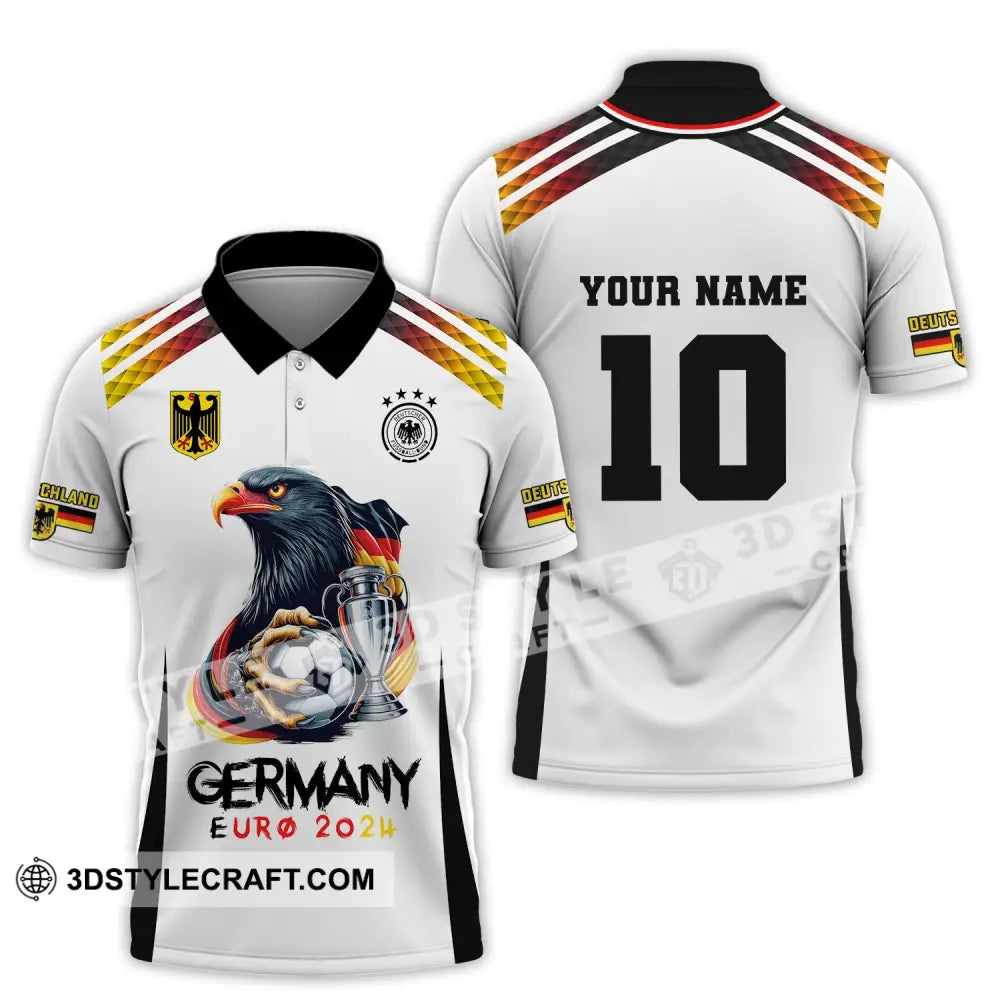 Unisex Shirt Custom Name And Number Germany Euro 2024 Football Polo Long Sleeve / S T-Shirt