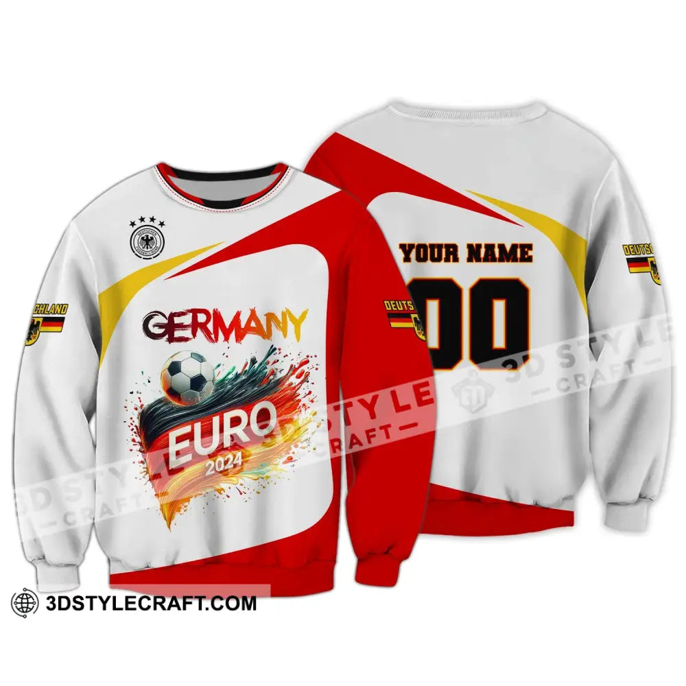 Unisex Shirt Custom Name And Number Germany Euro 2024 Football Polo Long Sleeve / S T-Shirt