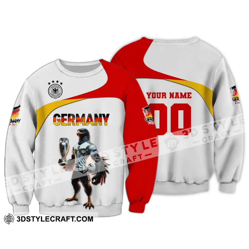 Unisex Shirt Custom Name And Number Germany Euro 2024 Football Polo Long Sleeve / S T-Shirt