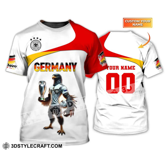 Unisex Shirt, Custom Name and Number Germany Euro 2024 Football Shirt, Germany Football Polo Long Sleeve style option 1