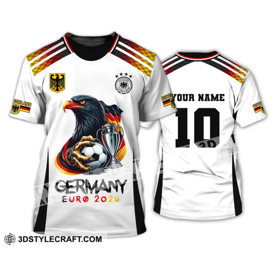 Unisex Shirt, Custom Name and Number Germany Euro 2024 Football Shirt, Germany Football Polo Long Sleeve style option 2