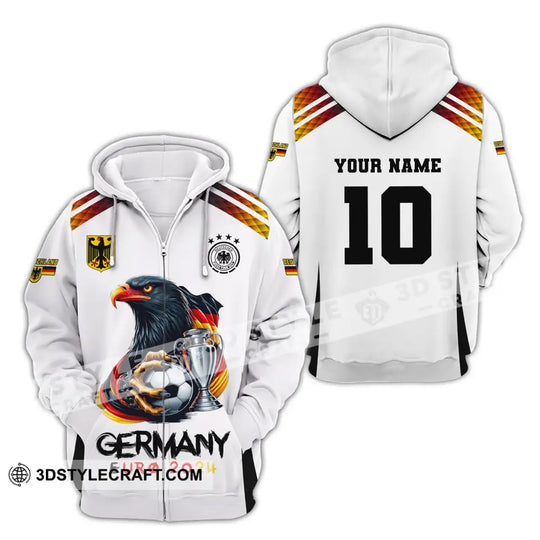 Unisex Shirt, Custom Name and Number Germany Euro 2024 Football Shirt, Germany Football Polo Long Sleeve style option 3