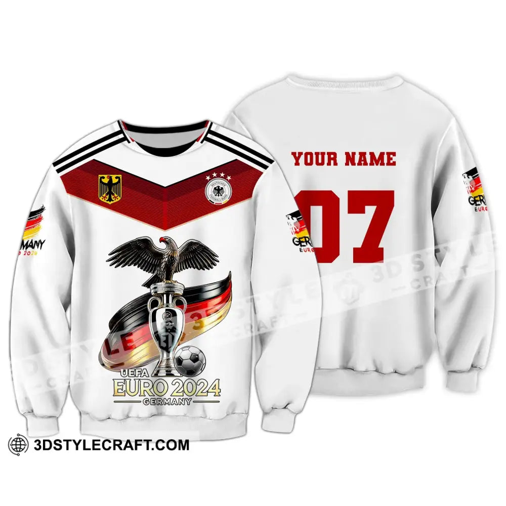 Unisex Shirt Custom Name And Number Germany Euro 2024 Football Uefa Polo Long Sleeve / S T-Shirt