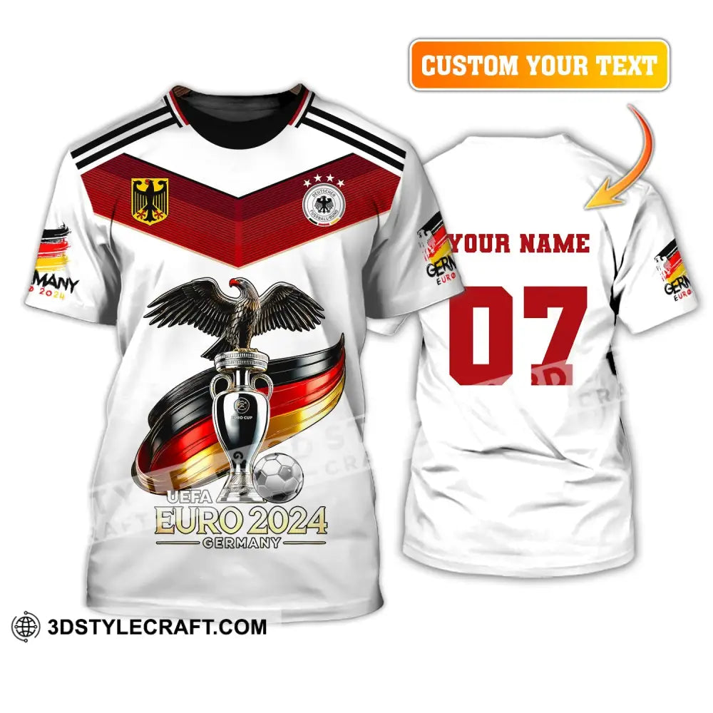 Unisex Shirt Custom Name And Number Germany Euro 2024 Football Uefa Polo Long Sleeve T-Shirt