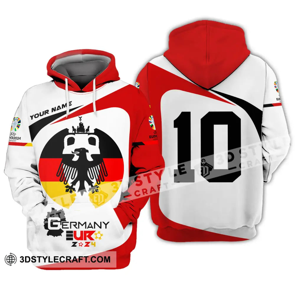 Unisex Shirt - Custom Name And Number Germany Euro 2024 Hoodie / S T-Shirt