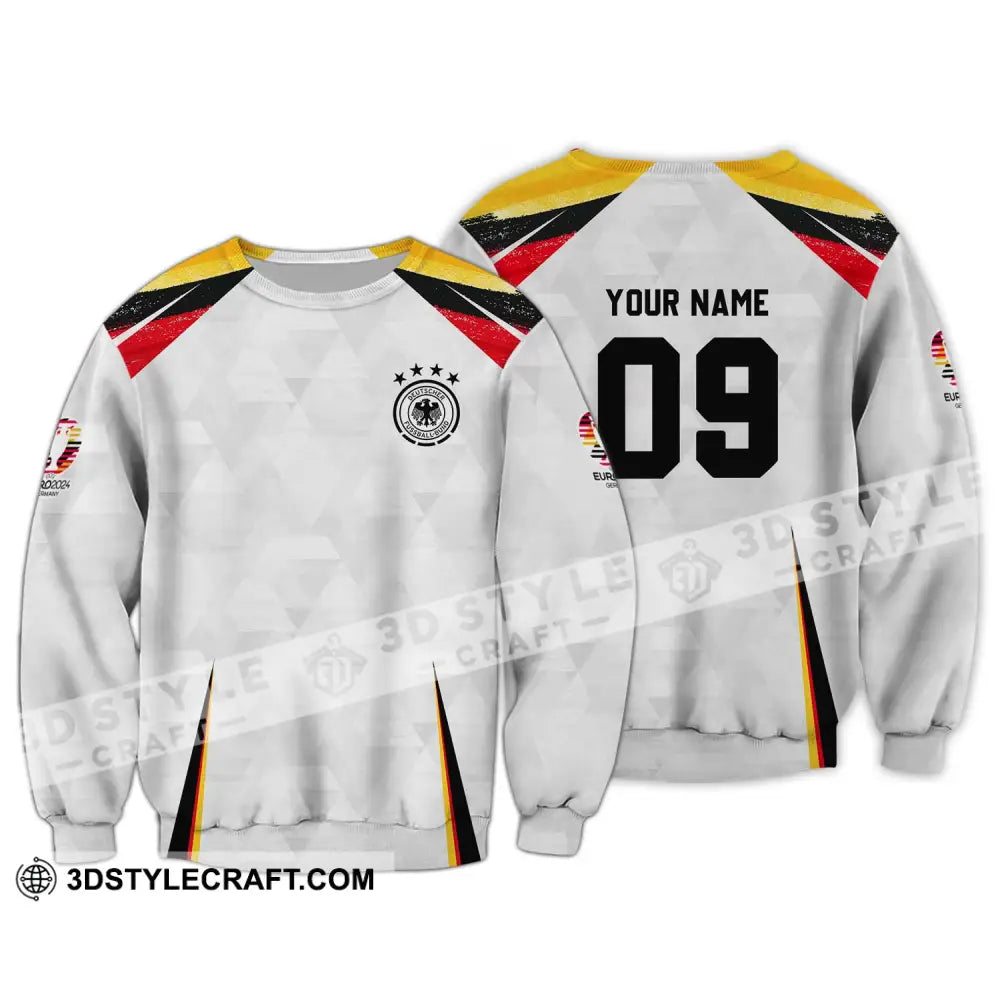 Unisex Shirt - Custom Name And Number Germany Euro 2024 Long Sleeve / S T-Shirt