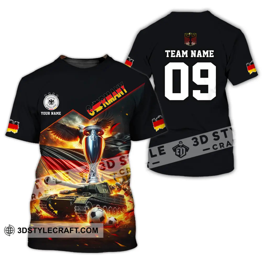 Unisex Shirt - Custom Name And Number Germany Euro 2024 National Team German Tanks T-Shirt / S