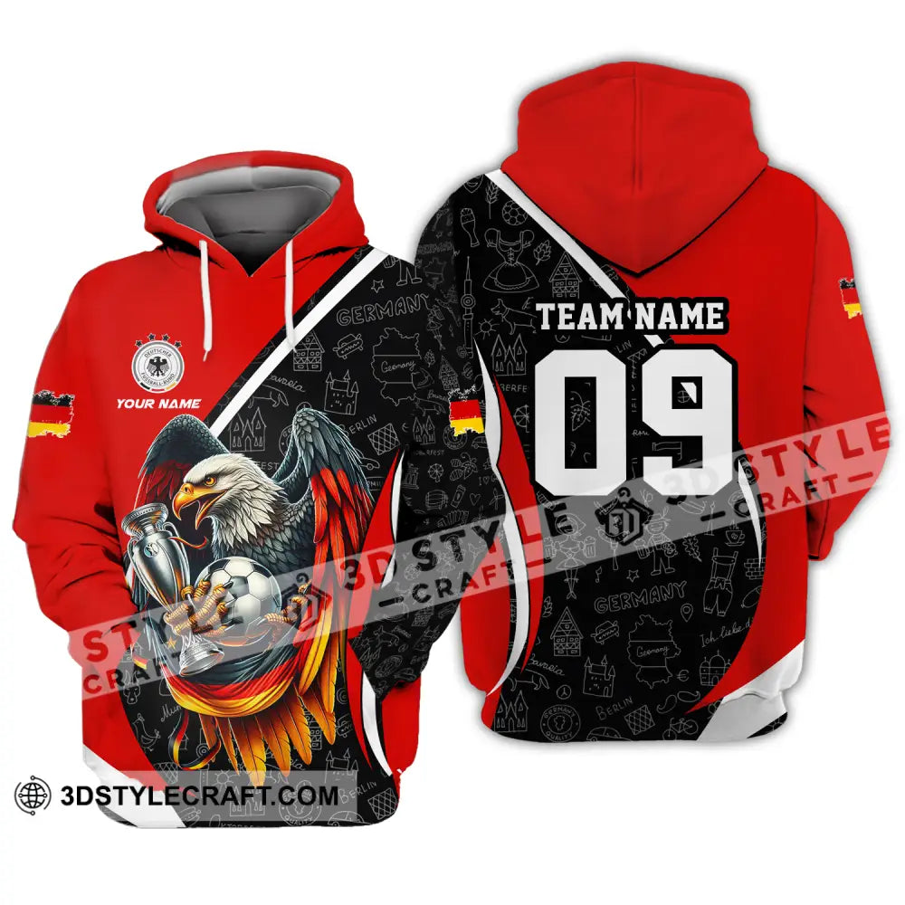 Unisex Shirt - Custom Name And Number Germany Euro 2024 National Team Hoodie / S T-Shirt