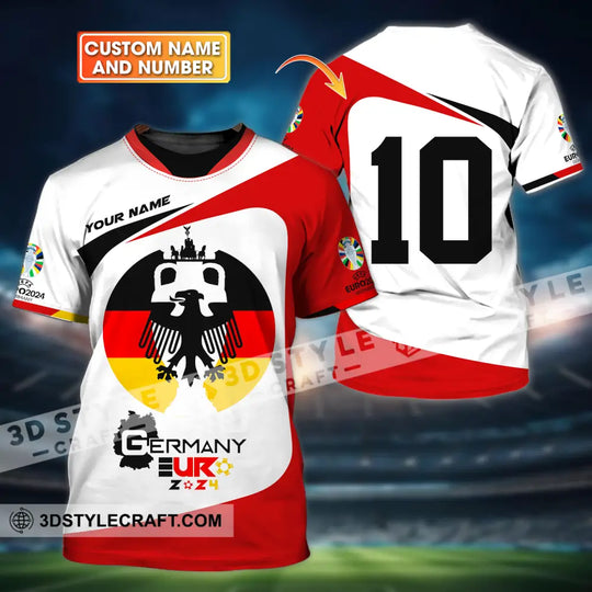Unisex Shirt - Custom Name And Number, Germany Euro 2024 style option 1