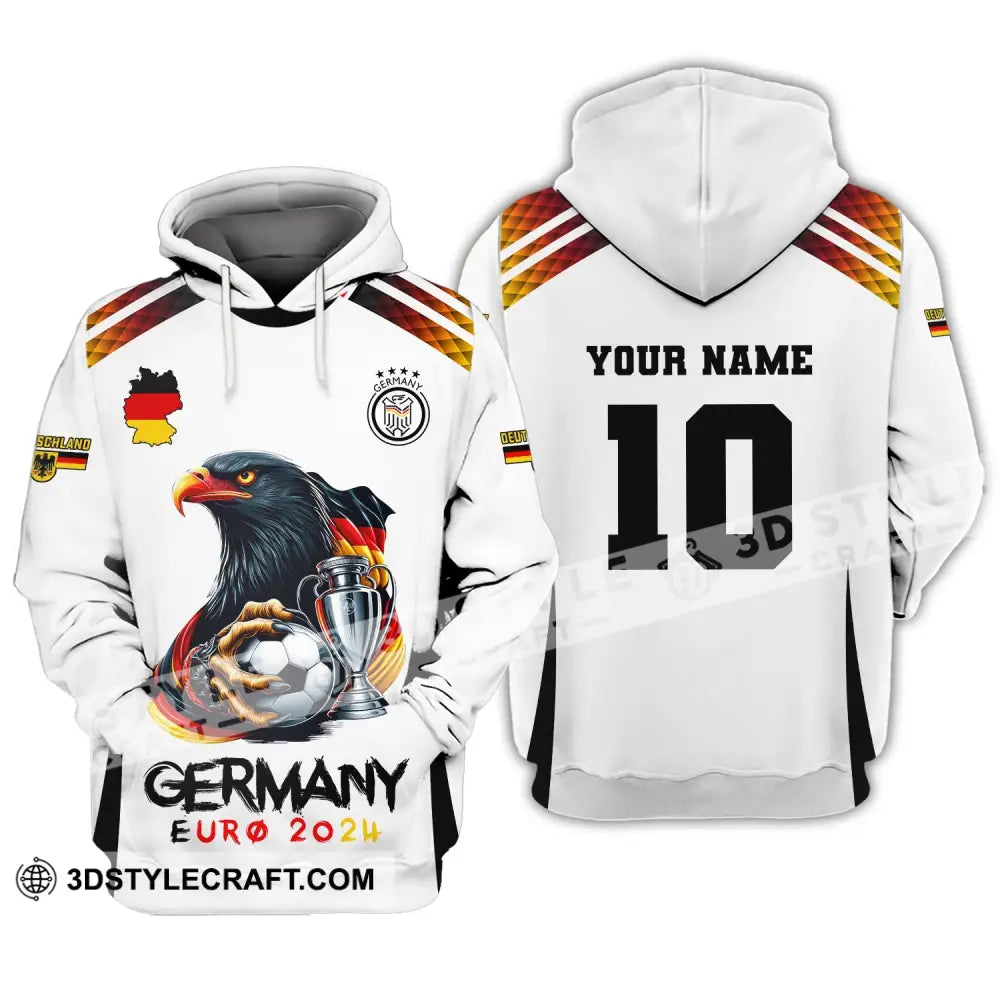 Unisex Shirt Custom Name And Number Germany Football Euro 2024 Polo Long Sleeve Hoodie / S T-Shirt