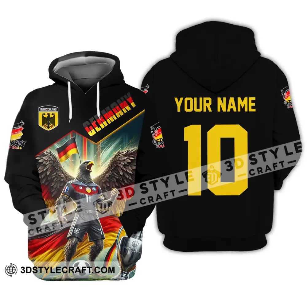 Unisex Shirt Custom Name And Number Germany Football Polo Long Sleeve Hoodie / S T-Shirt