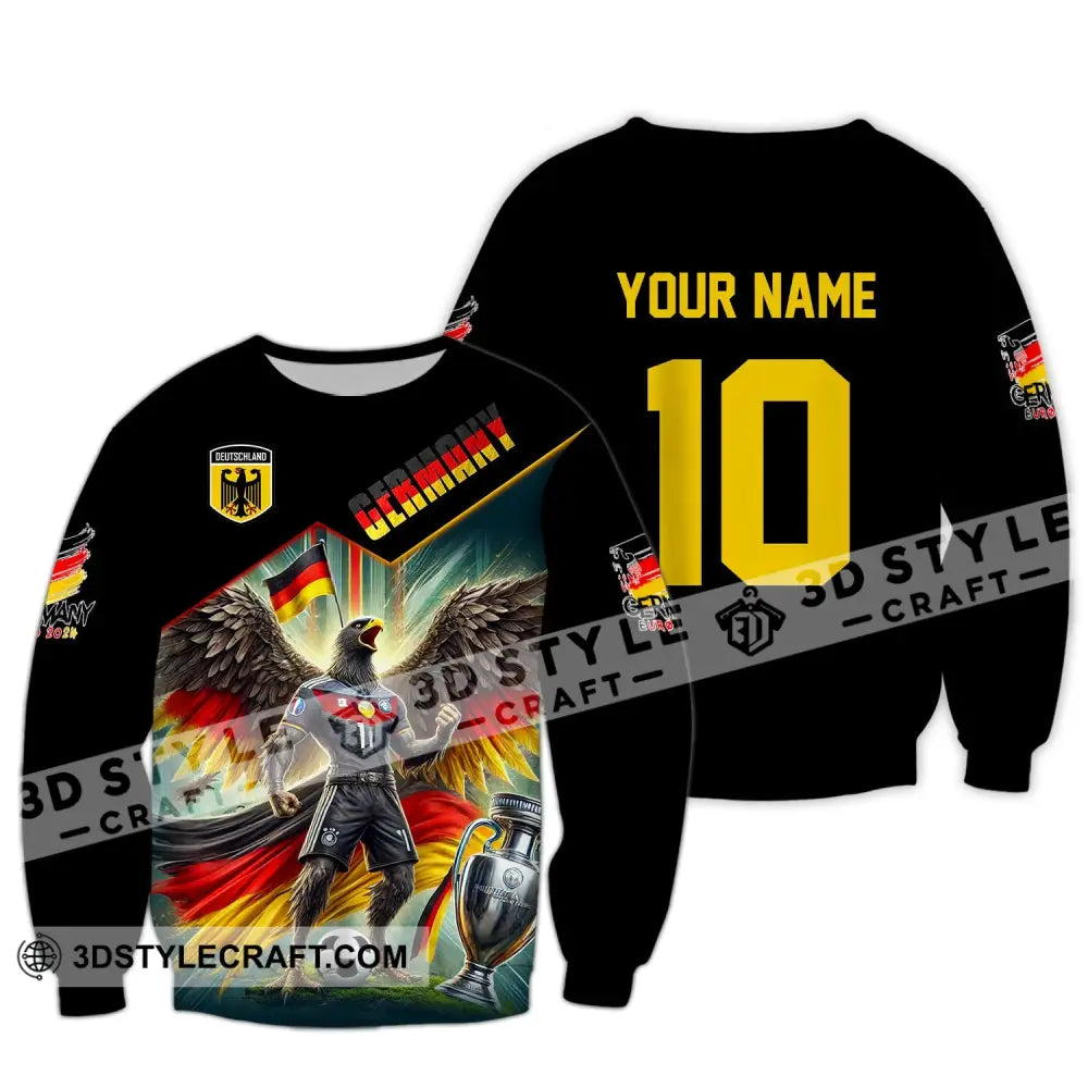 Unisex Shirt Custom Name And Number Germany Football Polo Long Sleeve / S T-Shirt