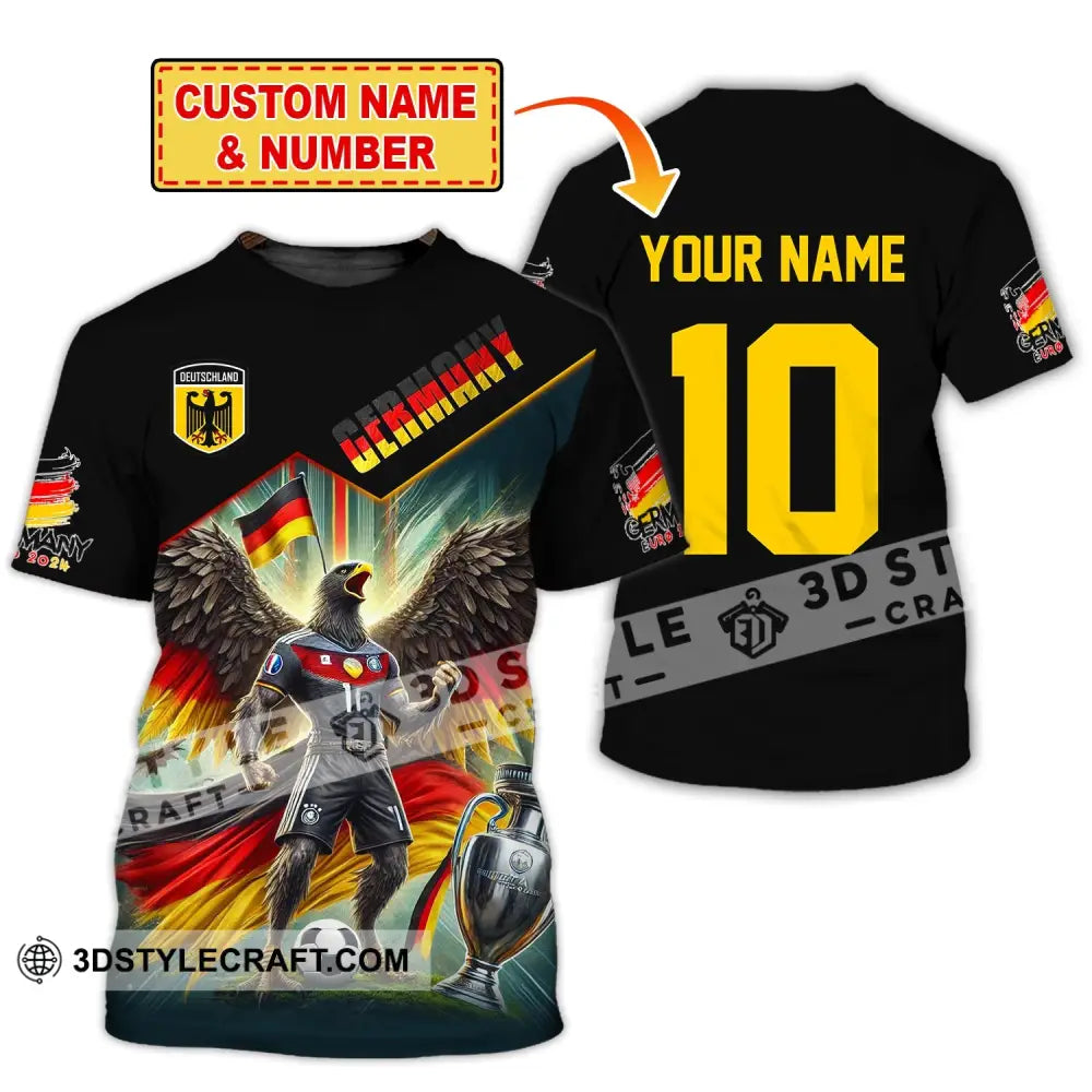 Unisex Shirt Custom Name And Number Germany Football Polo Long Sleeve T-Shirt