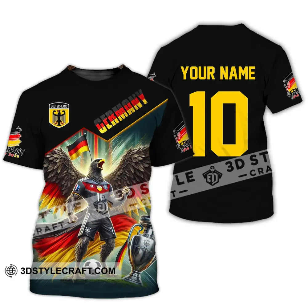 Unisex Shirt Custom Name And Number Germany Football Polo Long Sleeve T-Shirt / S