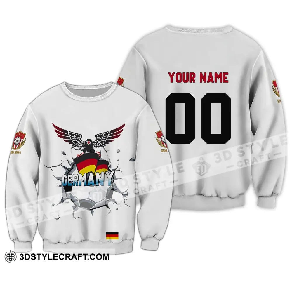 Unisex Shirt - Custom Name And Number Germany National Team Euro 2024 Long Sleeve / S T-Shirt