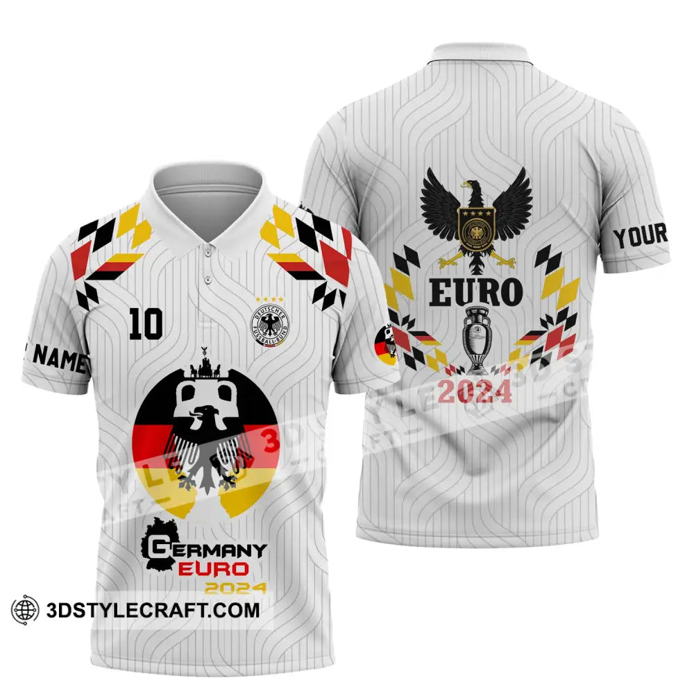 Unisex Shirt - Custom Name And Number Germany Team Euro 2024 Polo / S T-Shirt