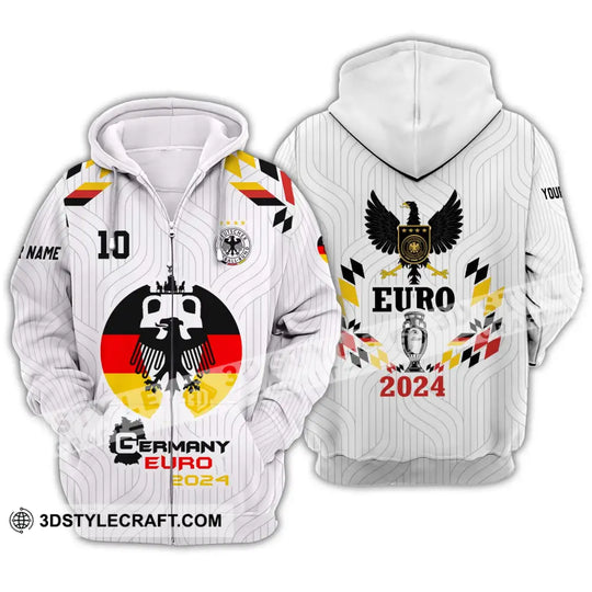 Unisex Shirt - Custom Name And Number Shirt, Germany Team Euro 2024 Shirt style option 2