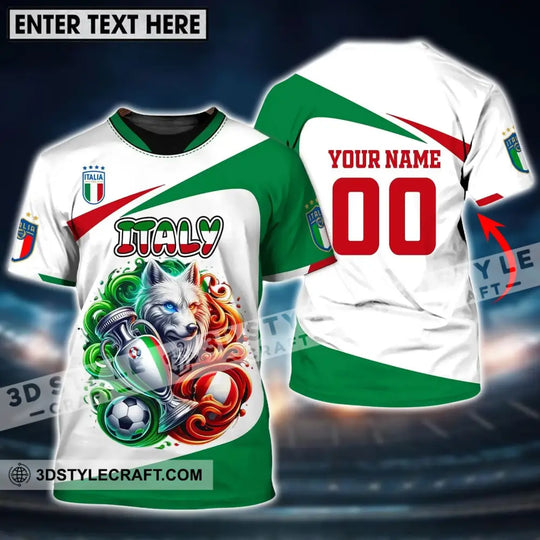 Unisex Shirt, Custom Name and Number Italy Football Shirt, Italy Football Polo Long Sleeve style option 1