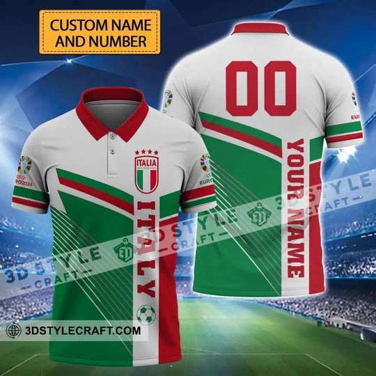 Unisex Shirt - Custom Name And Number Shirt, Italy National Team Shirt style option 1