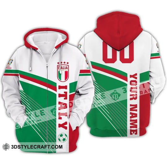 Unisex Shirt - Custom Name And Number Shirt, Italy National Team Shirt style option 3