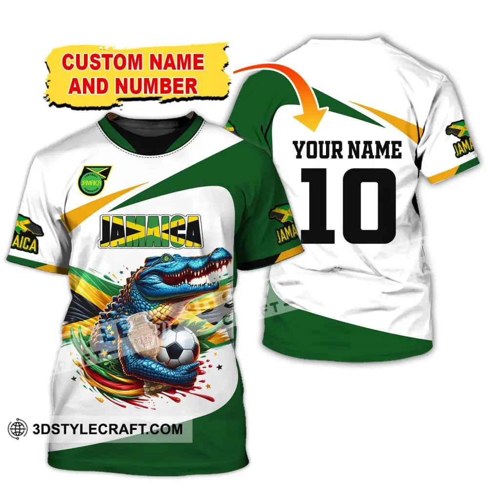 Unisex Shirt Custom Name And Number Jamaica Football Polo Euro 2024 Hoodie Long Sleeve T-Shirt