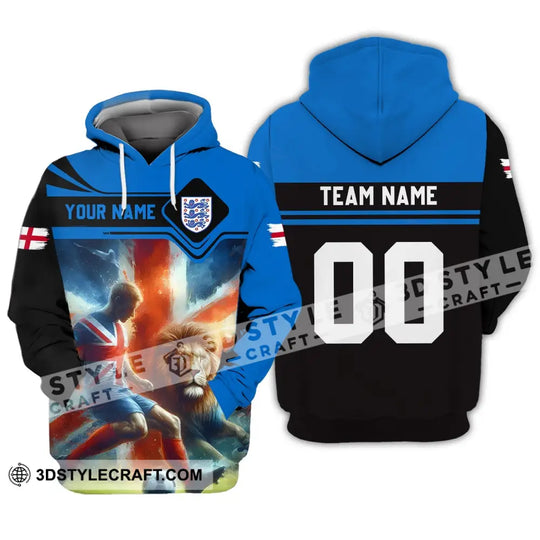Unisex Shirt - Custom Name And Number, Lion England National Team Euro Shirt 2024 style option 2
