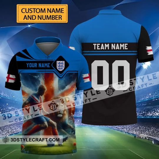 Unisex Shirt - Custom Name And Number, Lion England National Team Euro Shirt 2024 style option 1