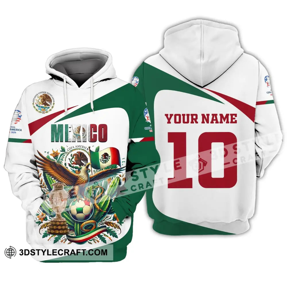 Unisex Shirt Custom Name And Number Mexico Football Polo Long Sleeve Hoodie / S T-Shirt