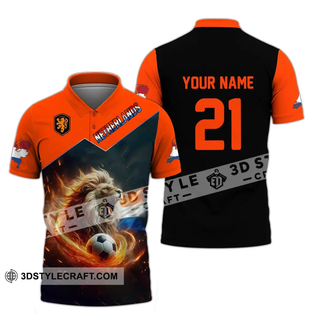 Unisex Shirt - Custom Name And Number National Team Netherlands Polo / S T-Shirt