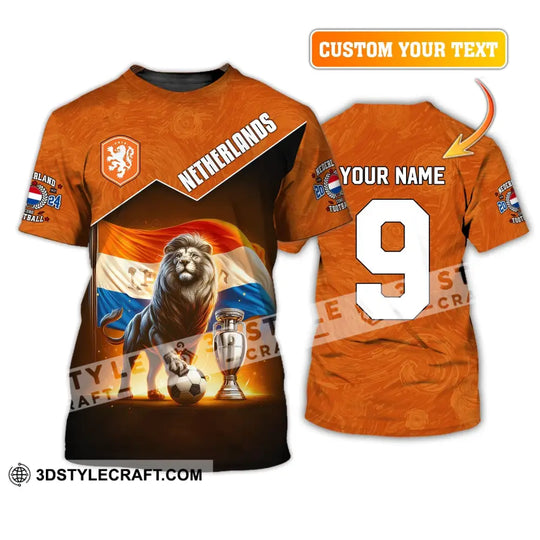 Unisex Shirt, Custom Name and Number Netherlands Euro 2024 Shirt, Netherlands Football Polo Long Sleeve style option 2