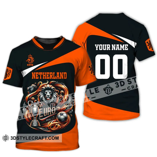Unisex Shirt, Custom Name and Number Netherlands Football Shirt, Netherlands Football Polo Long Sleeve style option 3