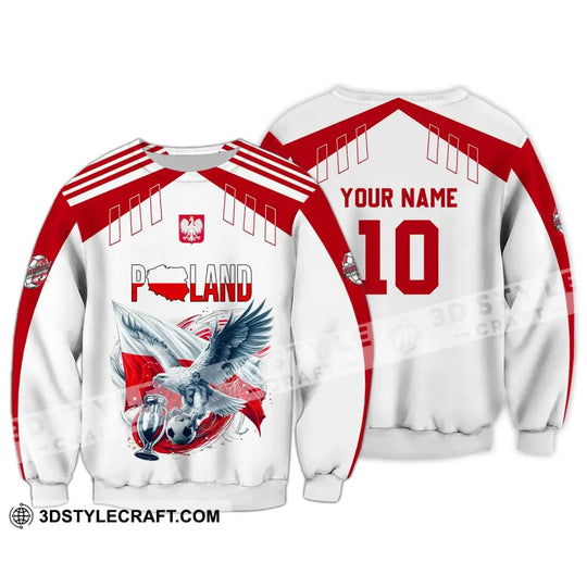 Unisex Shirt - Custom Name And Number Shirt, Poland National Team Lover style option 4