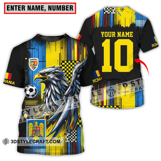 Unisex Shirt - Custom Name And Number Romania Shirt Enhance style option 1