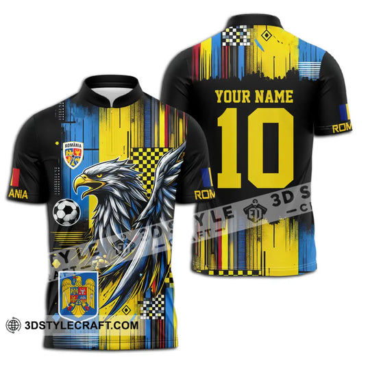 Unisex Shirt - Custom Name And Number Romania Shirt Enhance style option 3