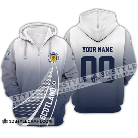 Unisex Shirt - Custom Name And Number, Scotland National Team Euro Shirt 2024 style option 3