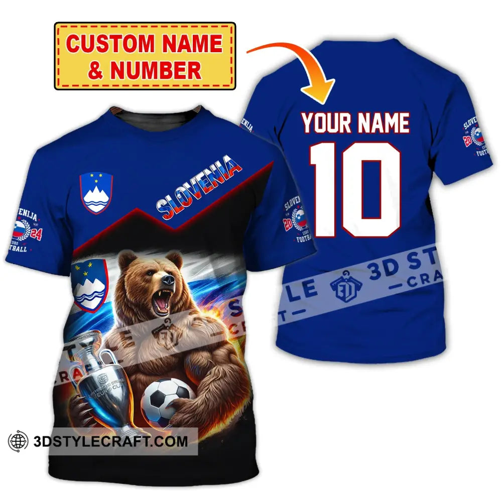 Unisex Shirt Custom Name And Number Slovakia Football Polo Euro 2024 Hoodie Long Sleeve T-Shirt