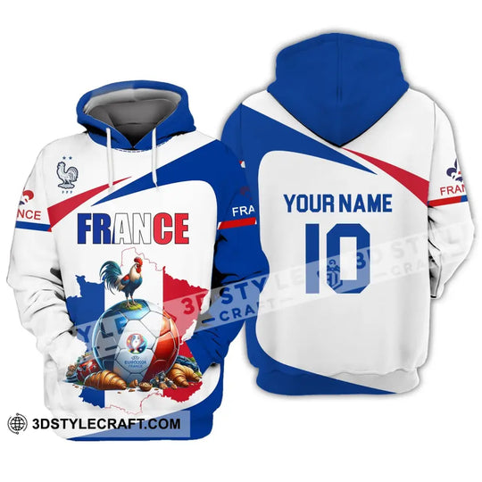 Unisex Shirt - Custom Name And Number Sport Shirt, France Chicken Ball style option 2