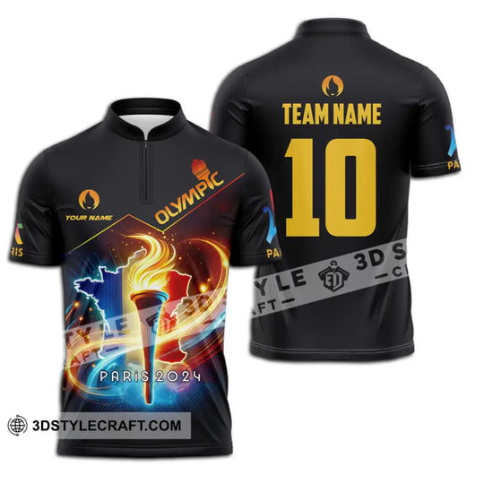 Unisex Shirt - Custom Name And Number Sport Shirt, Olympic Dark Shirt style option 2