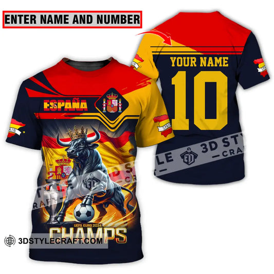 Unisex Shirt - Custom Name And Number Sport The Champion Spain T-Shirt