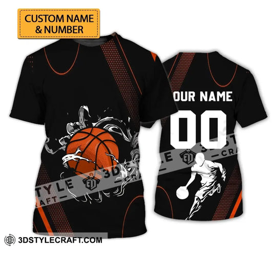 Unisex Shirt - Custom Name And Number T-Shirt Personalized Basketball Clothing T-Shirt