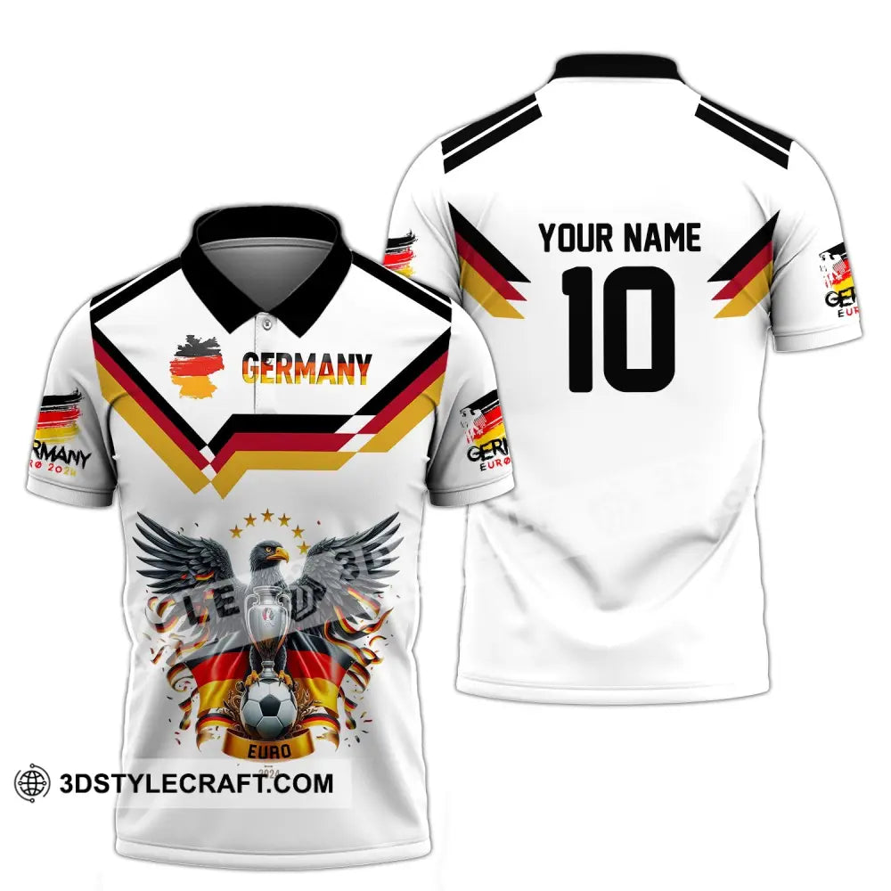 Unisex Shirt - Custom Name And Number Team Germany Euro 2024 Polo / S T-Shirt