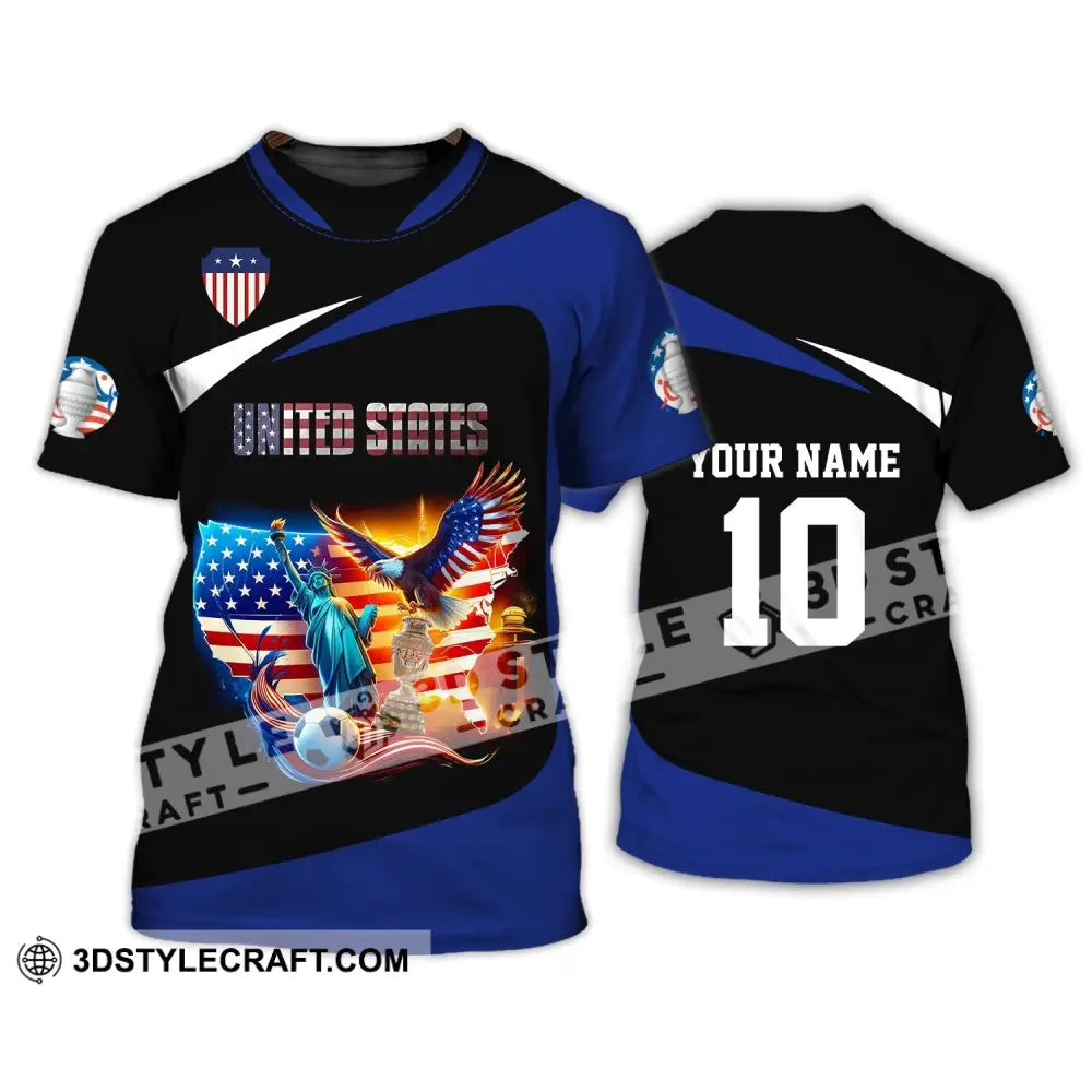 Unisex Shirt - Custom Name And Number United States National Team T-Shirt / S T-Shirt